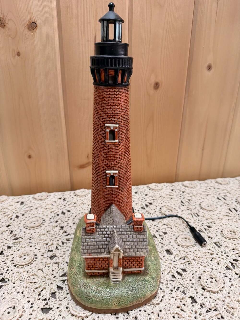 Vintage Nautical Light Geo Z Lefton Currituck Beach NC Lighthouse Lamp - Picture 8 of 8
